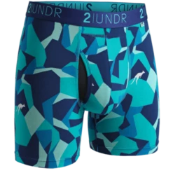 2UNDR 2 Pack - Swing Shift Boxer Brief Water/Forest Camo -All Golf Shop 2UNDR 2 Pack Swing Shift Boxer Brief WaterForest Camo Apparel 3