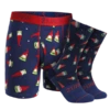 2UNDR SS Boxer Brief/Sock Pack - Gnomes -All Golf Shop 2UNDR SS Boxer BriefSock Pack Gnomes Apparel