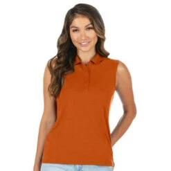Antigua Tribute Sleeveless Polo - Womens -All Golf Shop Antigua Tribute Sleeveless Polo Womens Sleeveless Polo 8