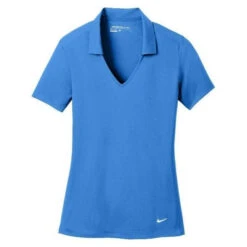 Custom Logo Nike Dr-Fit Vertical Mesh Women's Polo - Embroidery -All Golf Shop Custom Logo Nike Dr Fit Vertical Mesh Womens Polo Embroidery Polo 3