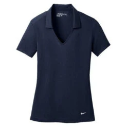 Custom Logo Nike Dr-Fit Vertical Mesh Women's Polo - Embroidery -All Golf Shop Custom Logo Nike Dr Fit Vertical Mesh Womens Polo Embroidery Polo 5