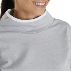 Footjoy Womens Pique Cowl Pullover -All Golf Shop Footjoy Womens Pique Cowl Pullover Apparel 4