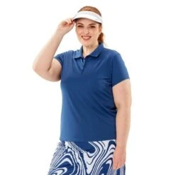 Nancy Lopez Legacy Short Sleeve Polo Plus Sizing 10 Nancy Lopez Legacy Short Sleeve Polo Plus Sizing -All Golf Shop Nancy Lopez Legacy Short Sleeve Polo Plus Sizing Polo 2
