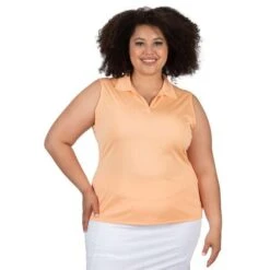 Nancy Lopez Legacy Sleeveless Polo Plus Sizing -All Golf Shop Nancy Lopez Legacy Sleeveless Polo Plus Sizing Sleeveless Polo 4
