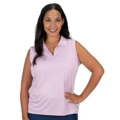 Nancy Lopez Legacy Sleeveless Polo Plus Sizing -All Golf Shop Nancy Lopez Legacy Sleeveless Polo Plus Sizing Sleeveless Polo 6