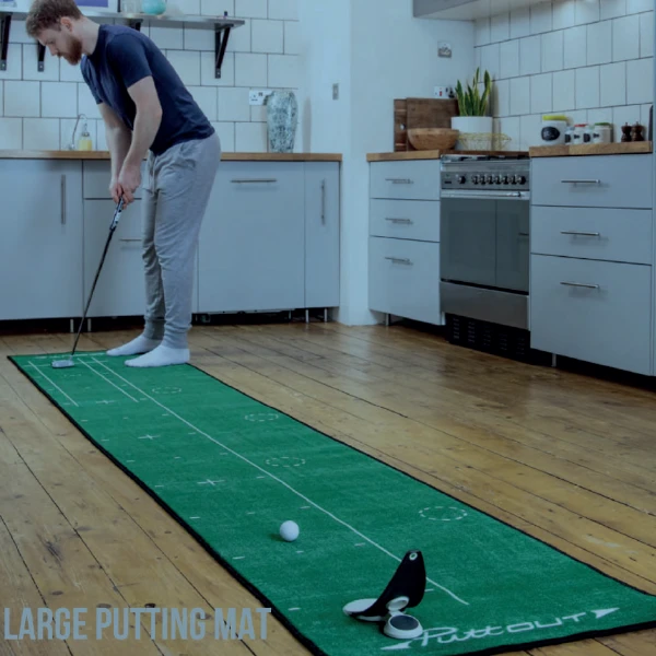 PuttOUT Large Putting Mat - Green 4 PuttOUT Large Putting Mat - Green - Image 2