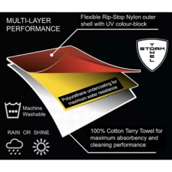 Storm Towel - Multi Layer Player's Towel And Rain Hood 15 Storm Towel - Multi Layer Player's Towel And Rain Hood -All Golf Shop Storm Towel Multi Layer Players Towel and Rain Hood Towel 4